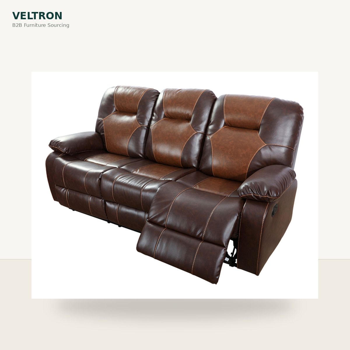 Brown Leather Sectional Sofa