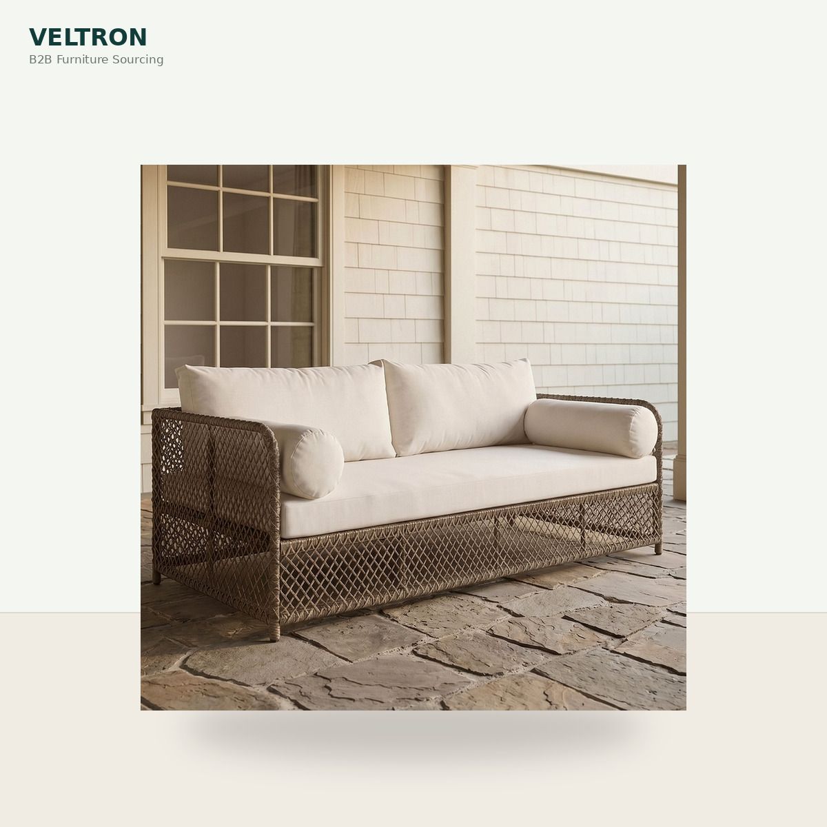 Stone Outdoor Sofa